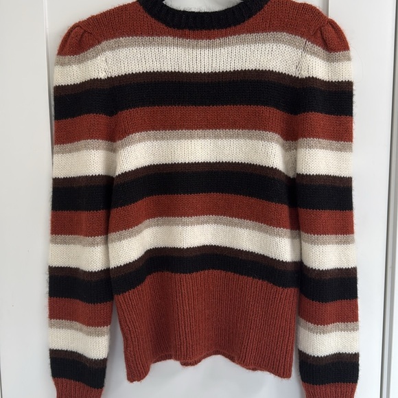St Roche Sissy Sweater in Autumn Stripe, Sz L - Picture 9 of 11